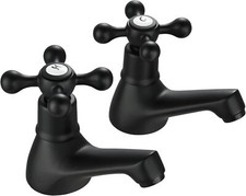 Black Victorian Basin Taps