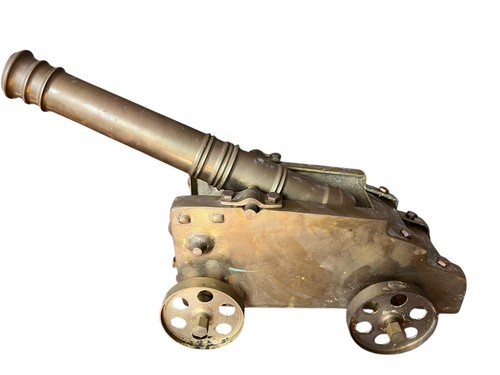 Vintage brass cannon - vintage, 4