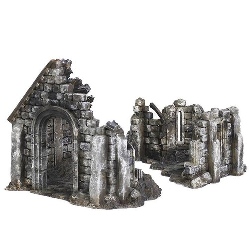 Medieval church ruin chapel - ,
