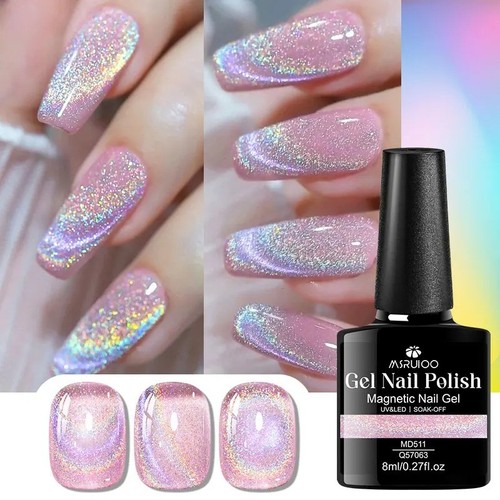 Rainbow cat eye magnetic - cat, gel