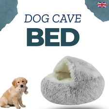 Dog Igloo Bed Plush Covered