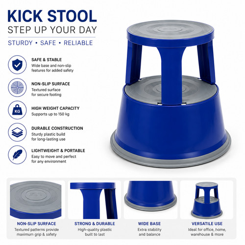 Kick step stool - stool, heavy