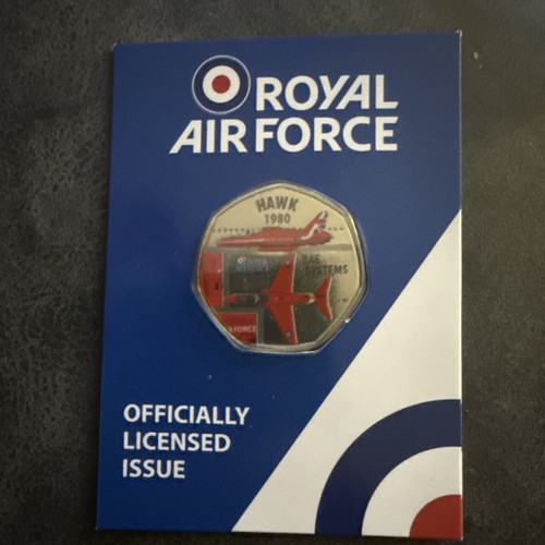 Official raf hawk 50p shaped - raf,