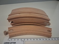 8 x Long Wooden Curves -