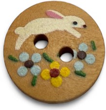 Wooden Rabbit Buttons –