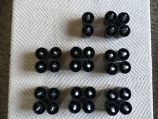 30 x HEAVY DUTY 50x50MM BLACK PLASTIC FURNITURE FEET/ LEGS FOR SOFA/STOOLS