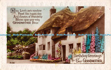 R272303 Birthday Greetings to My Grandmother R129 Art Photo Post Card RP