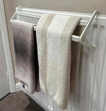 Radiator Airer 2 Bar Twin Pack Towel Rail Holder Indoor Drying Rack For Clothes