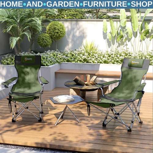Reclining camping chairs - 2,