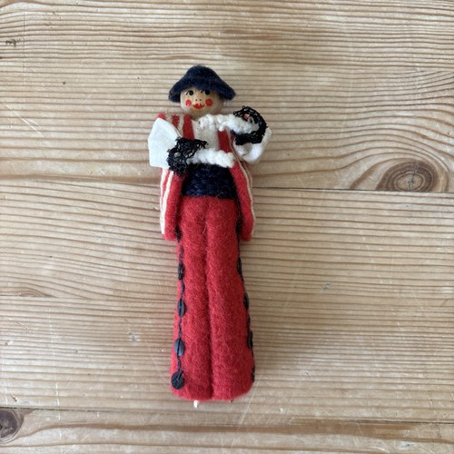 Vintage handmade wool doll - vintage,