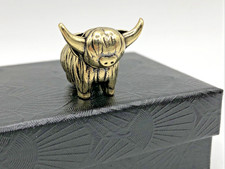 Solid Brass Mini Bull Buffalo