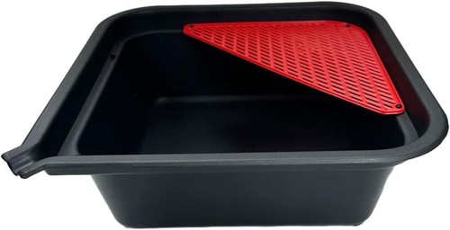 Oil drain pan - drain, litre