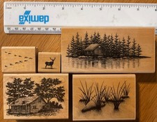 Stampscapes 5 wood stamps