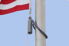 FlagPole Beaded Retainer Ring Sling Handmade USA PICK YOUR COLORS Counterweights