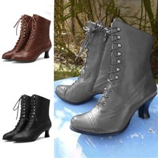 Women Low Kitten Heel Ankle