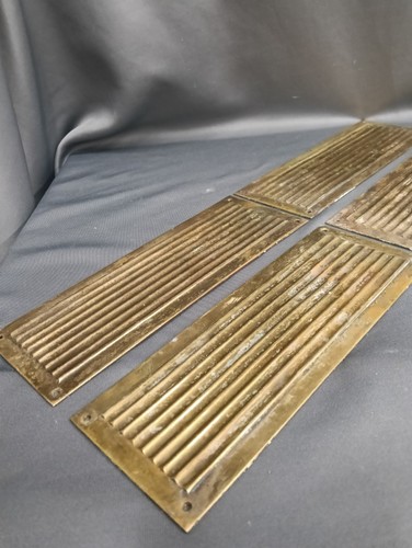 Pairs reeded brass door - reeded,