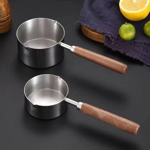 Wooden handle milk - handle, pan