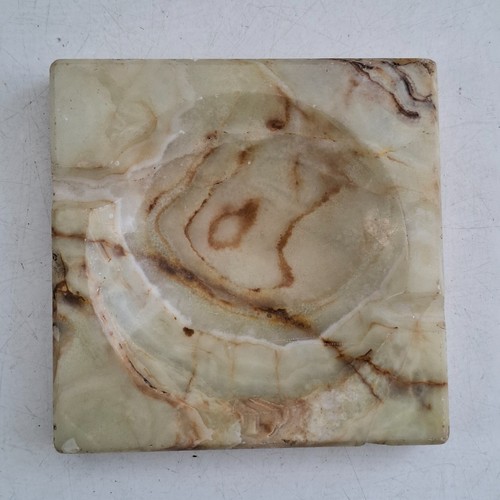 Onyx stone ashtray - onyx, art