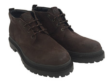 M&S Men's Casual Ankle Boots Size 12 Dark Brown Suede Upper Standard Fit New F1