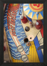 Old Pinball machine Framed