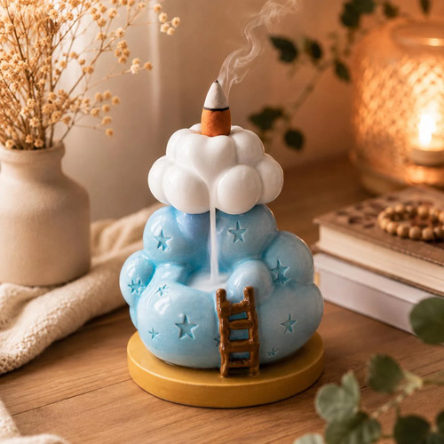 Cloud backflow incense burner - cloud,