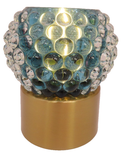 Glass beads lamp teal - lamp, 10