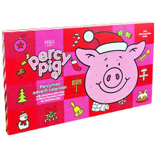 Percy Pig Milk Chocolates Advent Calendar 250g, with Percymas Christmas Sweets