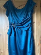 Kaliko teal satin dress - kaliko,