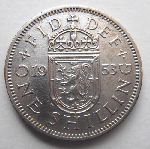 1953 scottish shilling - 1953,