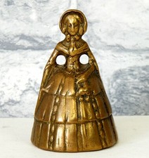 Vintage Brass Crinoline Lady