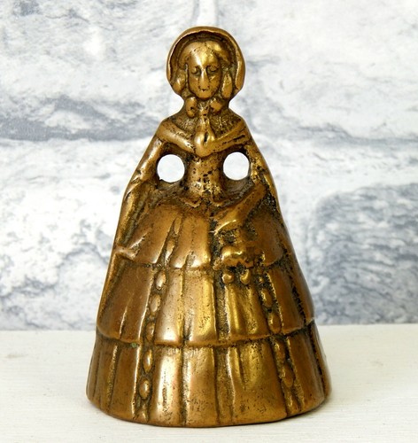 Vintage brass crinoline lady - crinoline,