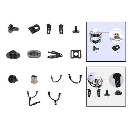 Ice hockey helmet parts - ice,