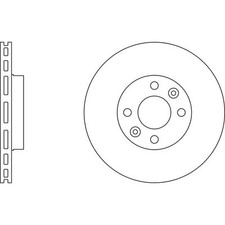 2x Brake Discs Vented For