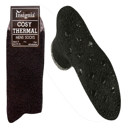 Mens pairs socks cosy knit - mens,