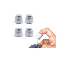 4 x Metal Thimble Silver