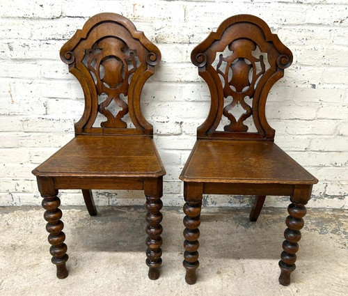 Pair antique victorian - pair,