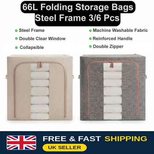 66l folding storage bags with - 66l,