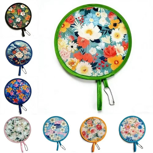 Flower pattern folding fan - pattern,