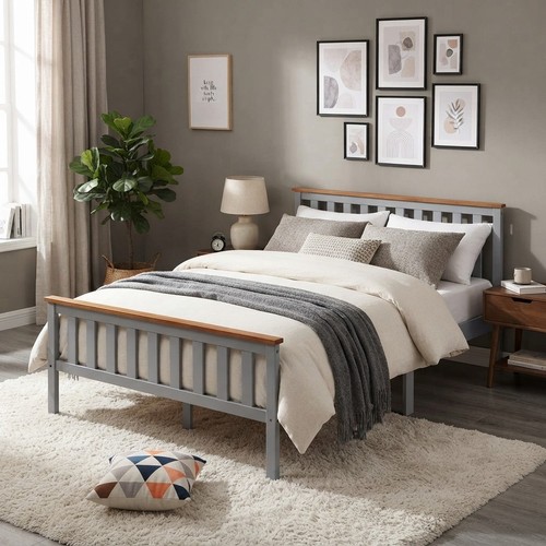 Lightweight modern pine bed - lightweight,