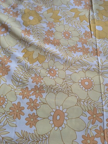 Vintage flat sheet - sheet, yellow