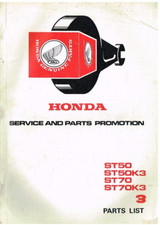 HONDA ST50 ST50K3 ST70 ST70K3 MONKEY BIKE ORIGINAL 1977 FACTORY PARTS CATALOGUE