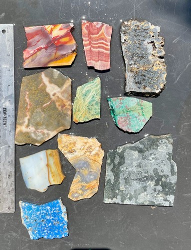 Mixed lot unfinished slabs - mixed,
