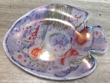 Murano  Art Glass  Fish Shaped Dish Bowl abstract art unique