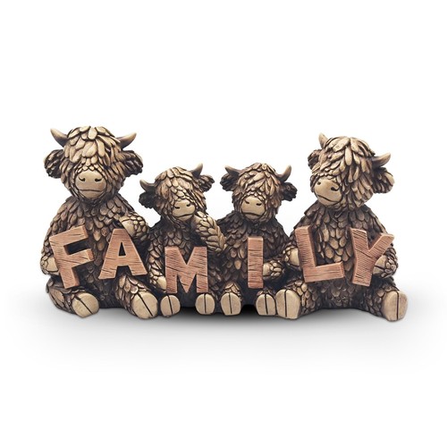 Highland cow family - highland,