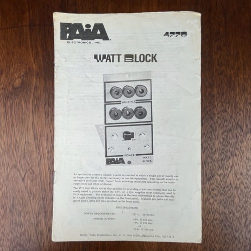 Vintage paia magazine zine - magazine,