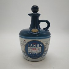 Alfred Lamb's 1849 Navy Caribbean Rum 7.5" Ceramic Jug & Corked Stopper - Empty