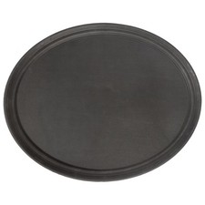 1x Black 73.5cm x 60cm Oval