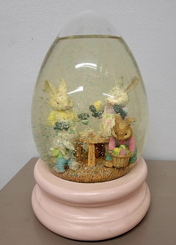 Easter bunny snow globe - bunny,