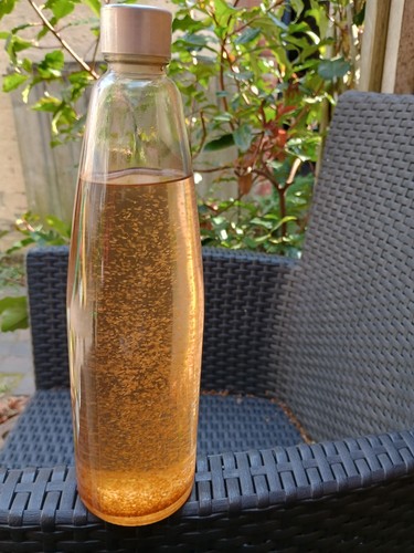Orange glitter lava - &,