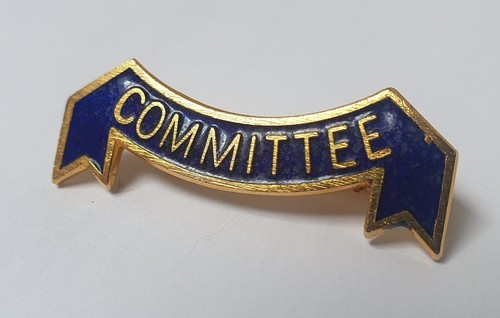 Committee badge gilt metal - ~,